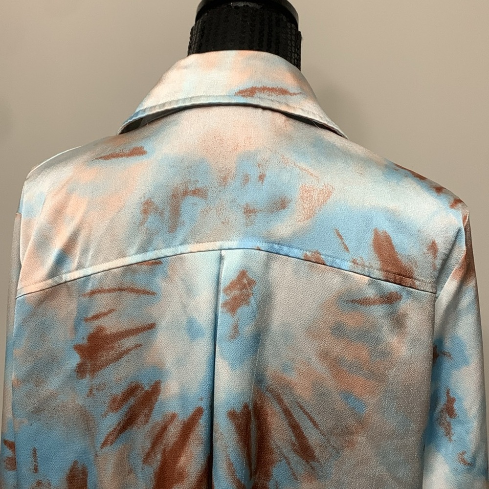 OVERSIZED Long Sleeve Button Down SHIRT - Picture 12 of 17